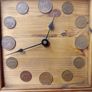Vintage Hand-Made Wooden Clock Image 3