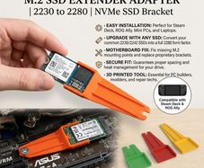 M.2 NVMe SSD Extension Adapter - 2230 / 2242 / 2260 to 2280 Form Factor Bracket - Short M2 Drive Extender For Laptops & Desktops