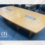 2.8M Oak Boardroom Table - Grade A Image 3