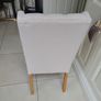 4 upholstered linen dining chairs Image 4