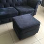 DFA Navy 3 seater, 2 seater and footstool with storage Image 5