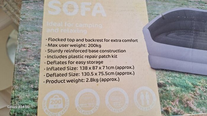 Blow up sofa