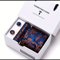 Men's Gift Set - Tie, Pocket Square and Cuff Links