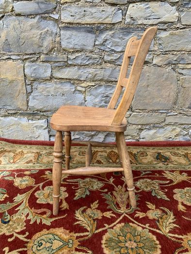 Antique Elm Kitchen Chair.