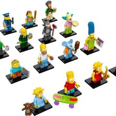 Lego CMF The Simpsons Series 1 Complete Series of 16 Complete Minifigure Sets 71005-2 Collectible Minifigures