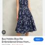 New Hobbs Embroidered Midi Dress Image 2