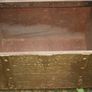 Vintage Brass Embossed Metal Interior Chest 15" x 10" H-12" Image 4