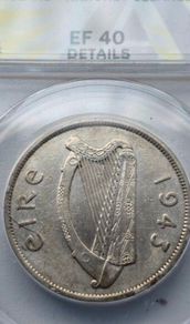 1943 silver Irish Halfcrown