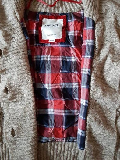 Diesel Wool Jumper Cardigan Size M / 12  brown beige