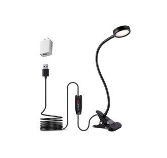 EYOCEAN Clip on Light Reading Lights, Desk Lamps, Eye Protection Kids Desk Lamp with Strong Clamp, Flexible Night Light 3 Modes 9 Dimming Levels