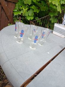 5 schnaps glasses