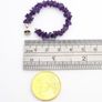 925 Sterling Silver & Amethyst Hooped Earrings Image 8