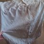 Cream damask curtains Image 2