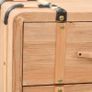 Drawer Cabinet Solid Fir Wood 91x35x73 cm Image 2