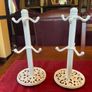 Kitchen Craft Traditional style cast iron  cream mug tree stand . Height is 35.5 cm. 2 available .Pricing them individually and can sell individually Image 6