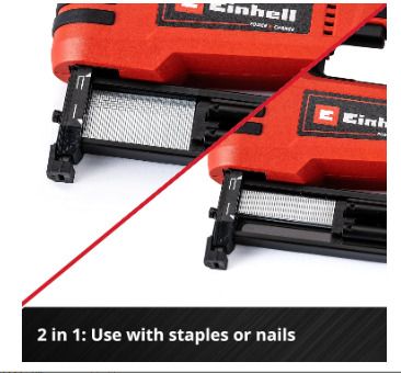 Einhell TE-CN 18 Li-Solo 0.5mm 18V Li-Ion Power X-Change Second Fix Cordless Nail Gun - Bare