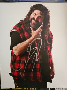 WWE WWF Mick Foley wrestling Autograph