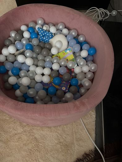 Pink Baby Ball Pit with Balls