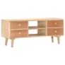 TV Cabinet 110x30x45 cm Solid Mango Wood Image 10