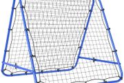 Double Sided Football Rebounder Net, Football Rebound Goal with 5 Adjustable Angles for Football Training