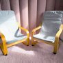 2x  IKEA Childrens Armchairs Poang. Very Good Condition Image 6