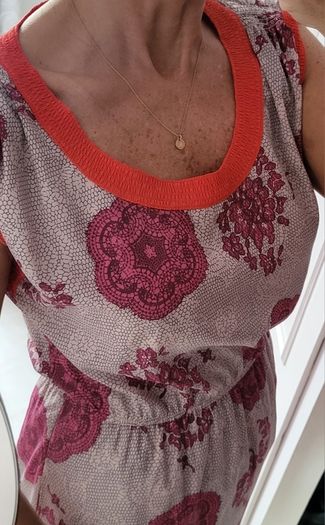 Maison Jules abstract printed dress with pockets Sz M (Fit 10-12 UK)