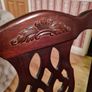 Genuine mahogany 6 seater dining table and chairs Image 3