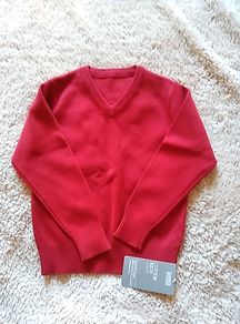 New with tags red v neck jumper
