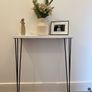 White Slim Hall Table Image 3
