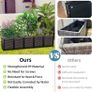 Raised Garden Bed 200L Self-Watering 50cm Deep Outdoor Planter Box with Drainage Holes for Flowers, Vegetables & Patio Gardening Image 5