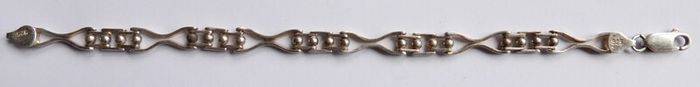 Vintage Sterling Silver 925 Bracelet length 7,6" - 10,5g