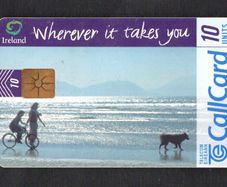 1997 Ireland 10 unit Irish tourist board Board Failte (Gemplus GEM1) Call Card Used. Telecom Eireann card number 1183