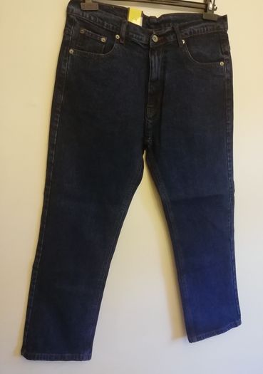 Euro Denim Mens Jeans New With Tags W34 L27 Dark Blue Heavy Duty Jeanswear