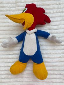 Vintage Woody Woodpecker Plush approx. 19" Walter Lantz Universal Studios Play by Play Plush Toy Used His head is FALLING down Please look a t the pictures