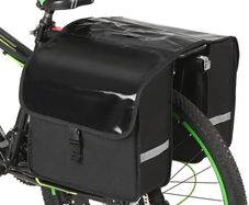 28L Water Resistant Bike Bicycle Rear Seat Carrier Bag Rack Trunk Bags Bike Commuter Bag Pannier Cycling Double Side Luggage