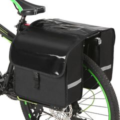 28L Water Resistant Bike Bicycle Rear Seat Carrier Bag Rack Trunk Bags Bike Commuter Bag Pannier Cycling Double Side Luggage