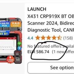 Launch 919x Bluetooth diagnostic kit 2 years free upgrade