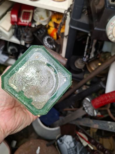 2 Beautiful Antique Acid Battery Glass, Postage Available or Collection,
