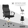 Office Chair Mesh Chair with Adjustable Height Black Image 5