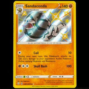 Sandaconda SV071/SV122 Baby Shiny Vault Holo Rare Shining Fates Sword Shield Pokemon Card