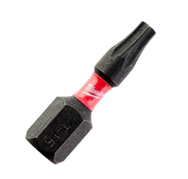 Milwaukee SHOCKWAVE TX15 25mm Impact Screwdriver Bit Box - Pack of 25 (4932430873)