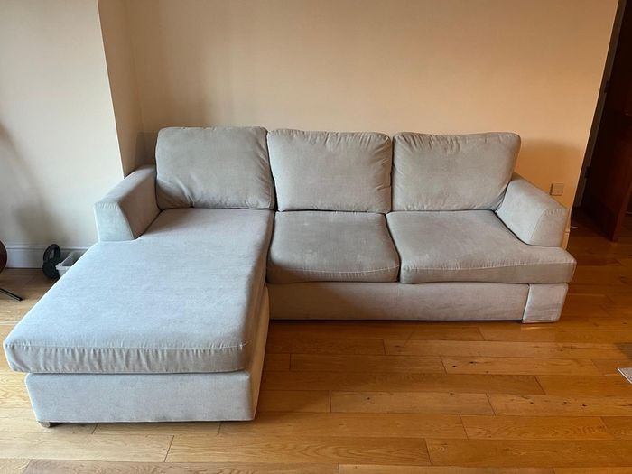 L Shape Couch in cream