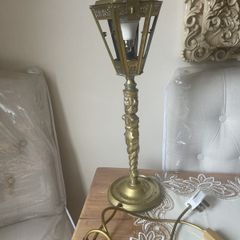 antique brass lamp