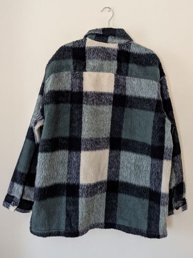 H&M Green Tartan Shacket Men's Size Large.
