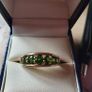 9ct Gold Diopside Ring / Russian Emerald /Elegant Image 2