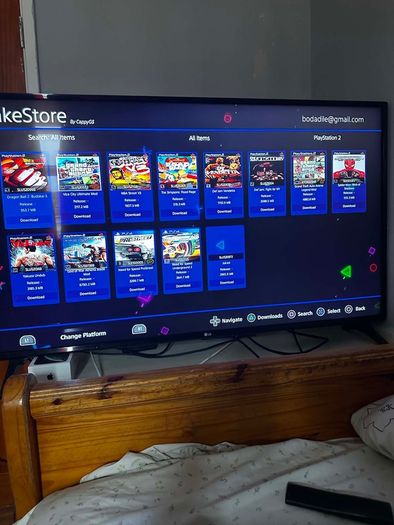 ps4 fat 1TB jailbreak 11.00 and controller 2