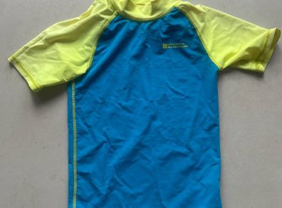 rash UV vest beach swim top boys kids 7-8y