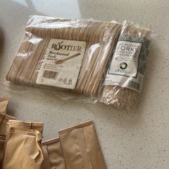 Catering Party Supplies Wooden Cutlery Paper Plates
