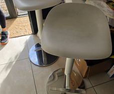 2 x Height Adjustable Bar Stools