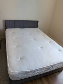 Double 4'6" Divan Bed with headboard and 2 drawers